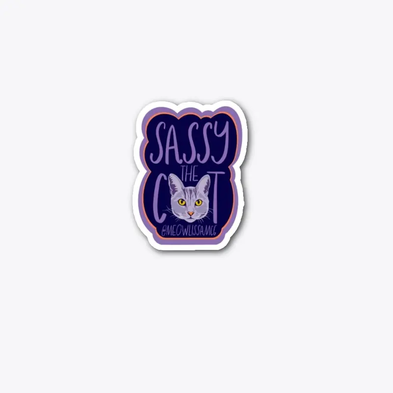 Sassy the Cat Sticker